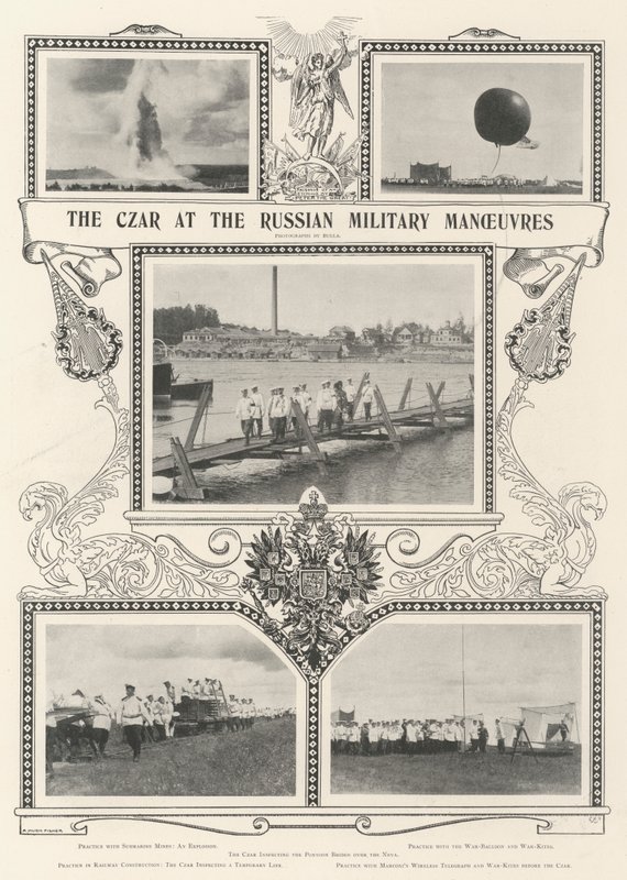 Le Tsar aux manœuvres militaires russes - Alfred Hugh Fisher