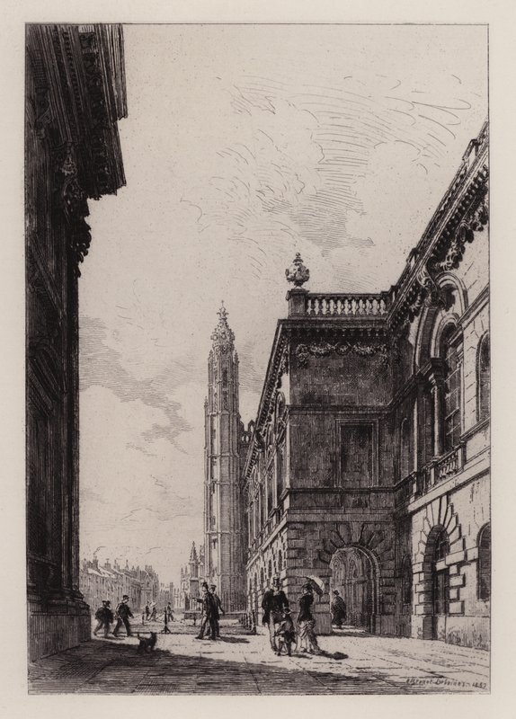 Cambridge : La Maison du Sénat et la Bibliothèque universitaire - Alfred Louis Brunet Debaines