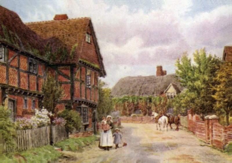 Cottages, East Hagbourne - Alfred Robert Quinton