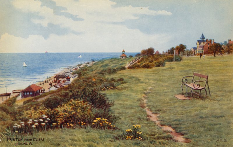 Frinton depuis les falaises, vue vers l