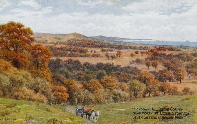 Highdown Hill (au-dessus de Goring), près de Worthing, en direction de Seven Sisters et Beachy Head - Alfred Robert Quinton