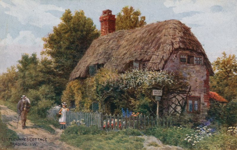 Le cottage de la petite Jane, Brading, Île de Wight - Alfred Robert Quinton