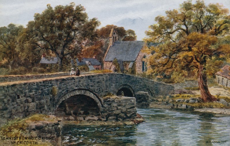 Pont de Llanystrumwdy, près de Criccieth - Alfred Robert Quinton