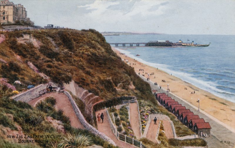 Nouveau chemin en zigzag, W Cliff, Bournemouth - Alfred Robert Quinton