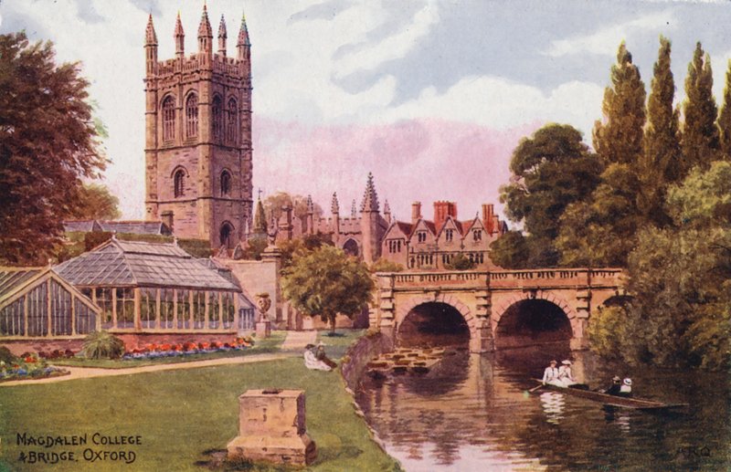 Oxford : Magdalen College et Bridge - Alfred Robert Quinton