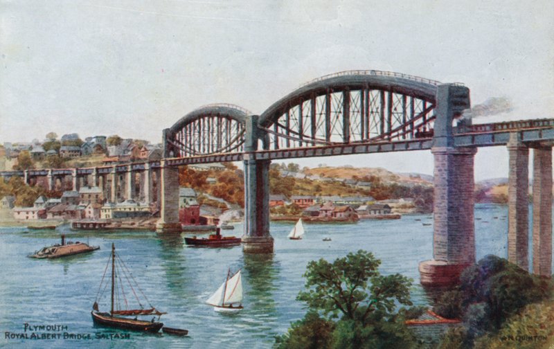 Plymouth, pont Royal Albert, Saltash - Alfred Robert Quinton