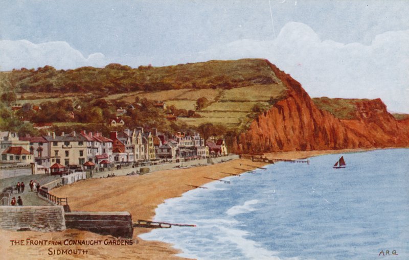La Façade depuis les jardins de Connaught, Sidmouth - Alfred Robert Quinton