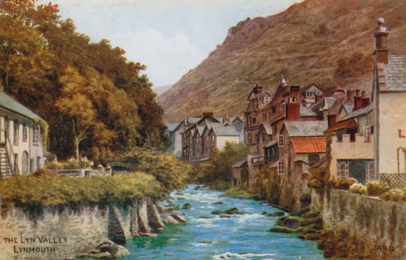 La vallée de Lyn, Lynmouth - Alfred Robert Quinton