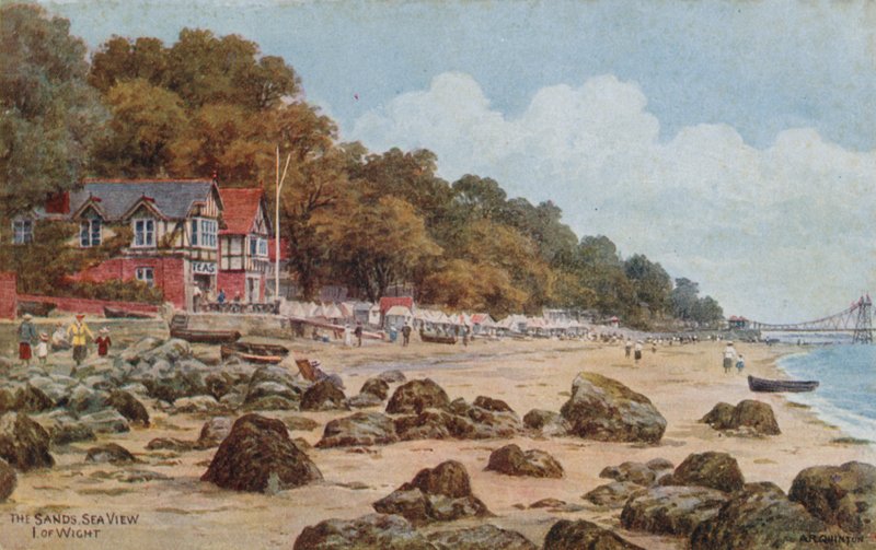 Les Sables, vue sur la mer, Île de Wight - Alfred Robert Quinton