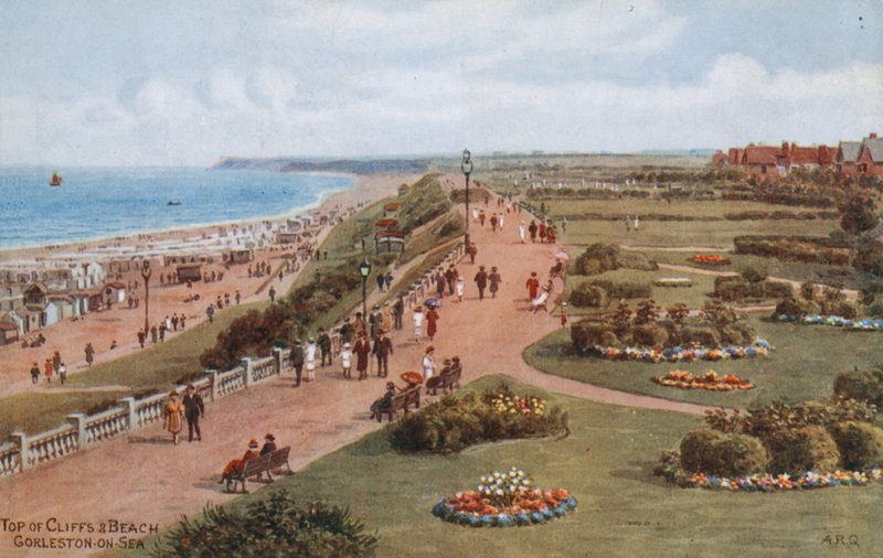 Sommet des falaises et plage, Gorleston-on-Sea - Alfred Robert Quinton