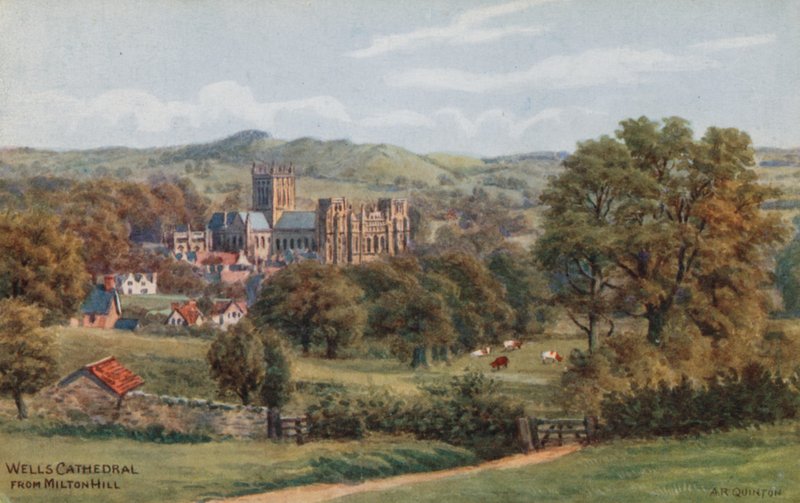 Cathédrale de Wells, depuis Milton Hill - Alfred Robert Quinton