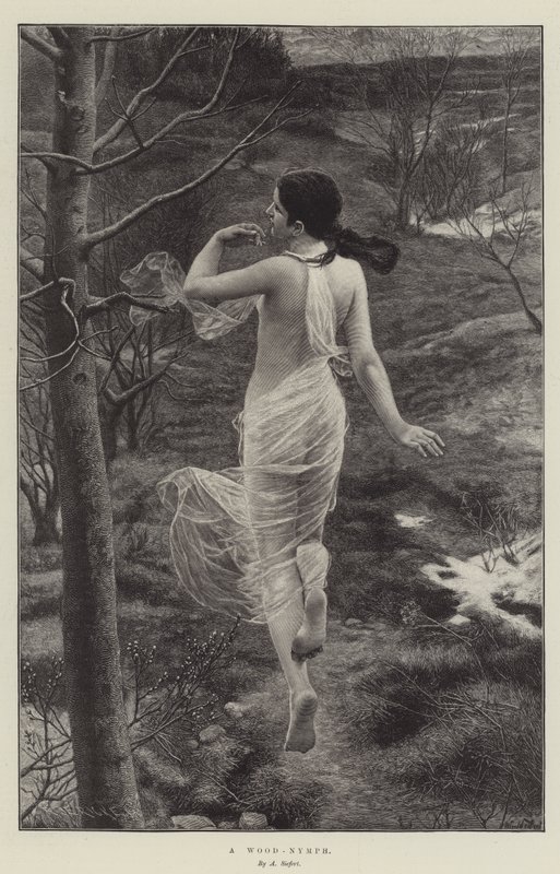 Une nymphe des bois - Alfred Seifert