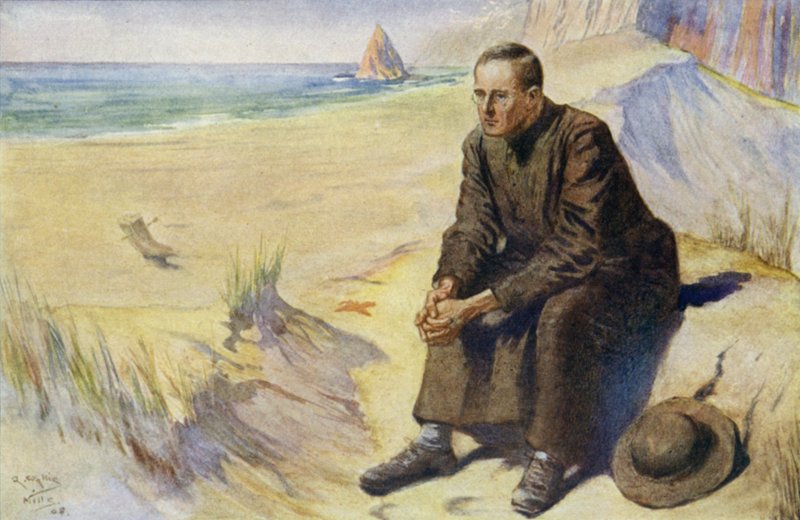 Père Damien, missionnaire catholique belge, en mission dans la colonie de lépreux à Molokai, Hawaï, 1873-1889 - Alfred Wallis Mills