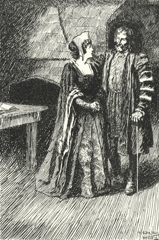 Margaret Roper, fille aînée de Sir Thomas More, rendant visite à son père en prison, 1535 - Alfred Wallis Mills
