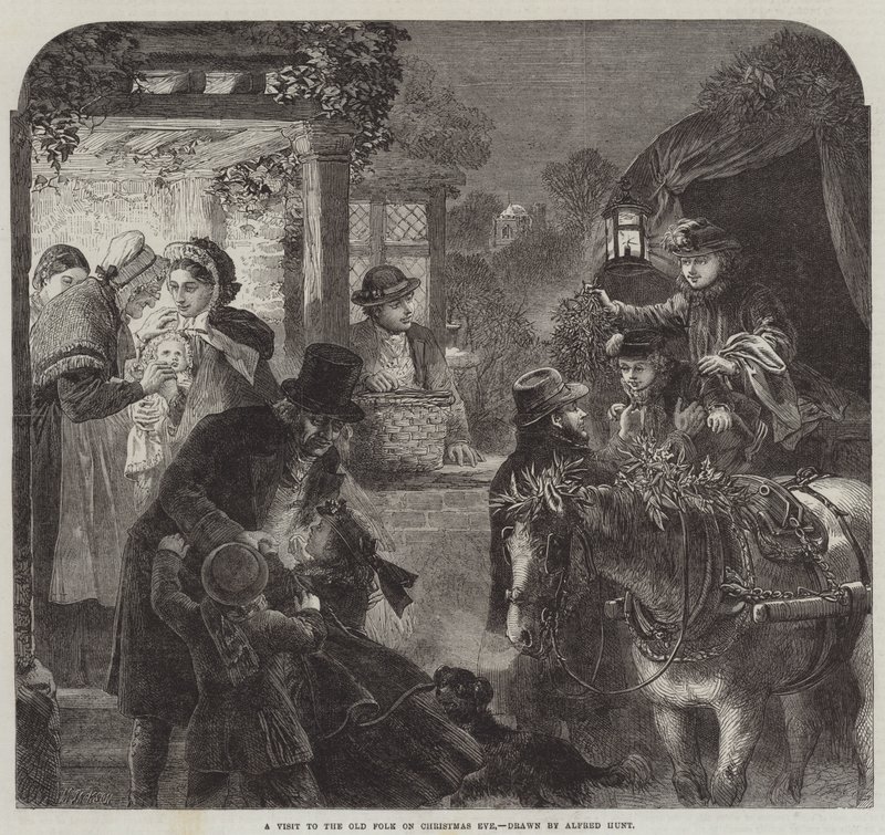 Une Visite aux Anciens la Veille de Noël - Alfred William Hunt