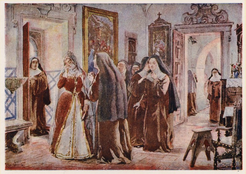 Maria Francisca de Savoie, reine du Portugal, au couvent de Notre-Dame de l