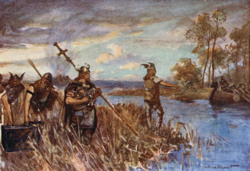 Ely pillé et brûlé par les Danois - Allan (after) Stewart