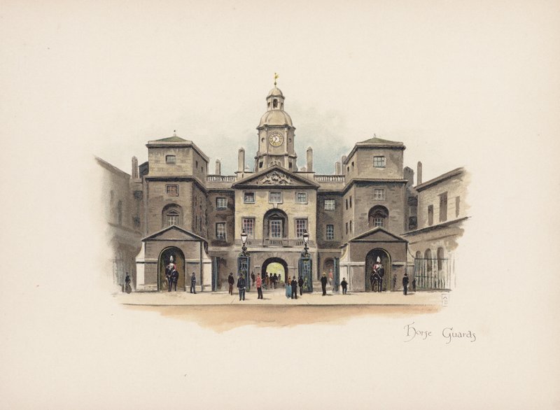 Londres familier : Horse Guards - Allan F. Barraud