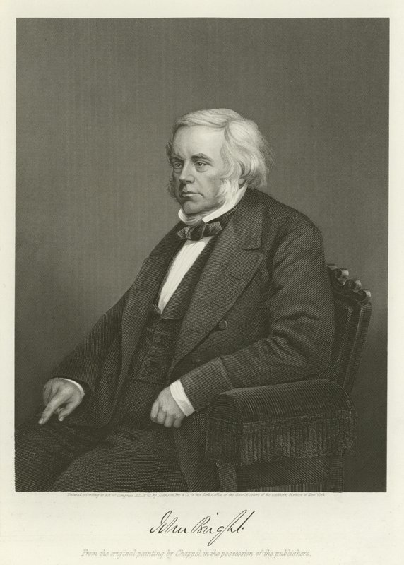 John Bright, homme politique radical et libéral britannique - Alonzo Chappel