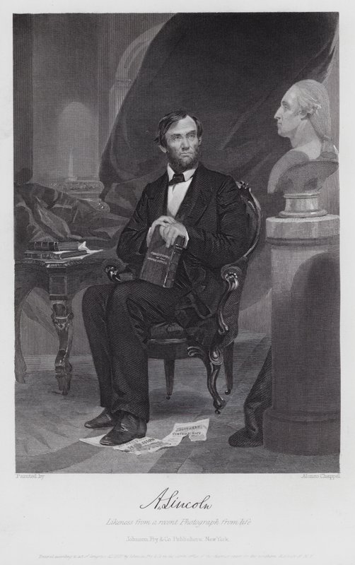 Abraham Lincoln (gravure) - Alonzo (after) Chappel