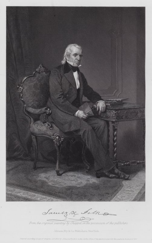 James Knox Polk (gravure) - Alonzo (after) Chappel