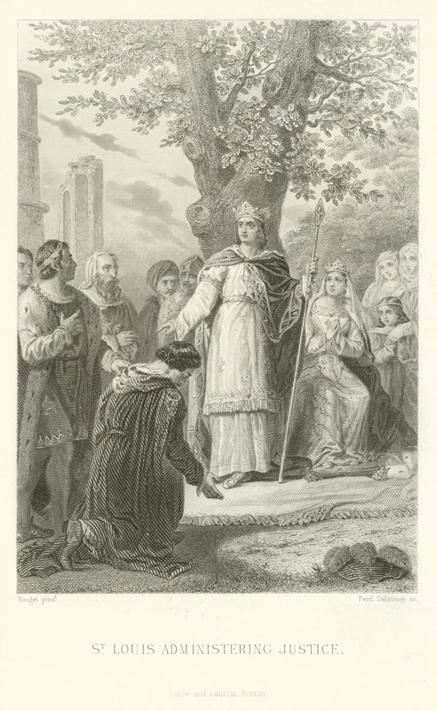 Saint Louis rendant justice - Alphonse Marie de Neuville