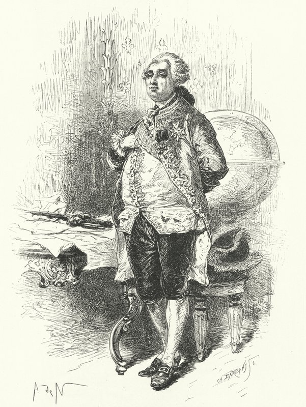 Roi Louis XVI de France - Alphonse Marie de after Neuville