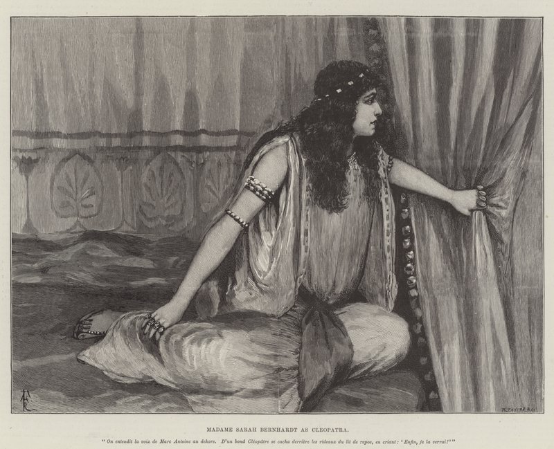 Madame Sarah Bernhardt en Cléopâtre - Amedee Forestier