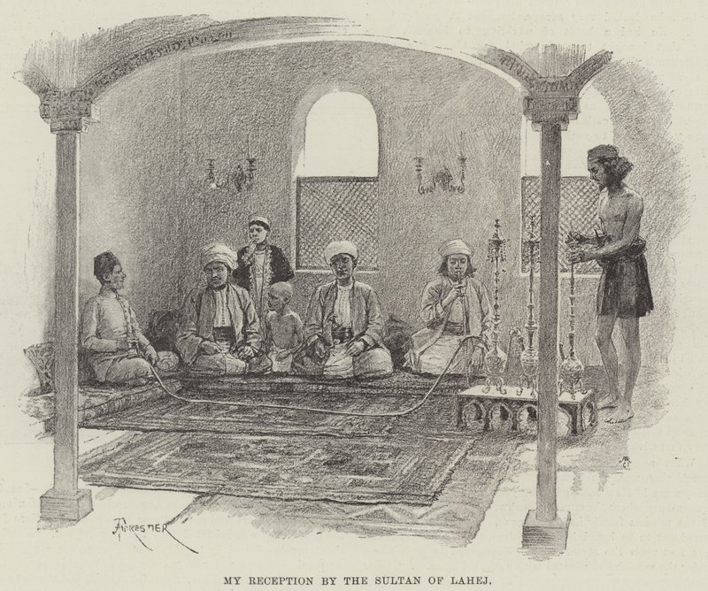 Ma réception par le sultan de Lahej - Amedee Forestier