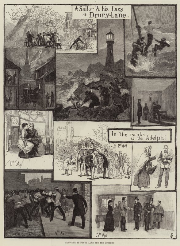 Croquis au Drury Lane et à l