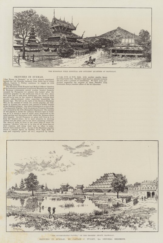 Croquis en Birmanie - Amedee Forestier