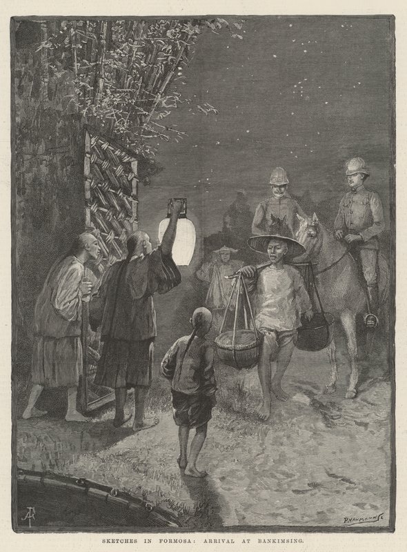 Esquisses à Formose, arrivée à Bankimsing - Amedee Forestier