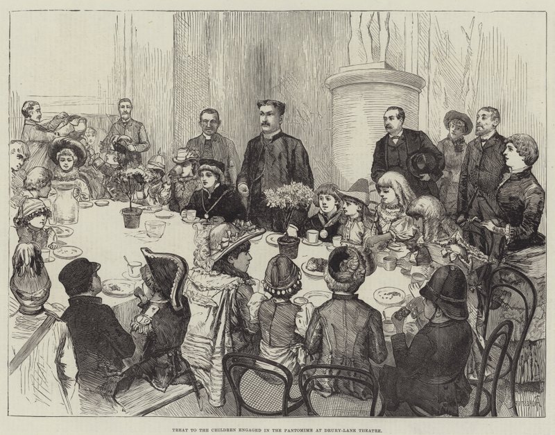 Traitement des enfants engagés dans la pantomime au théâtre de Drury-Lane - Amedee Forestier