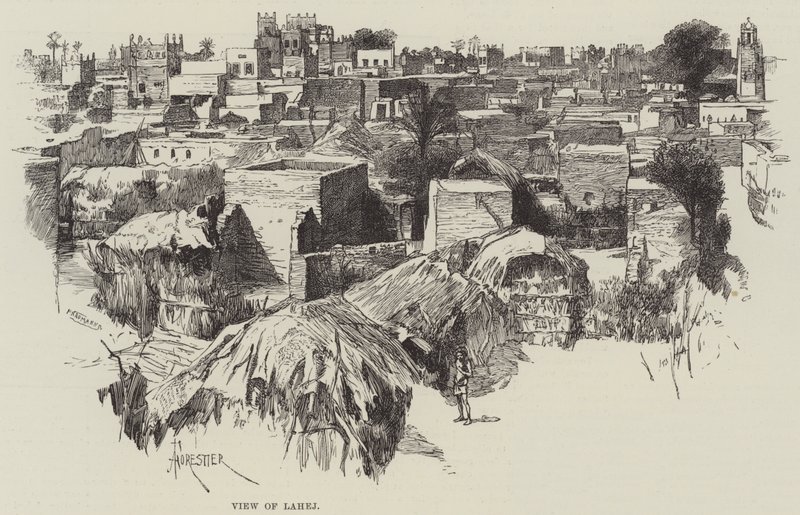 Vue de Lahej - Amedee Forestier