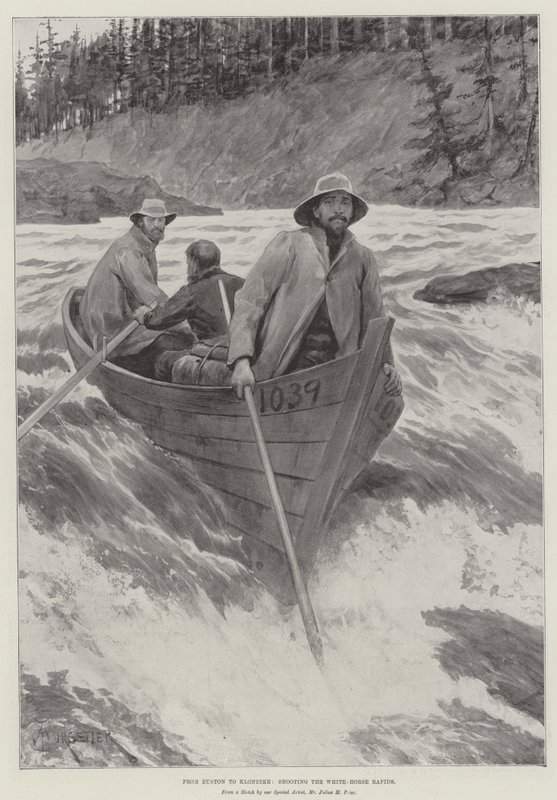 De Euston au Klondike, descente des rapides de White-Horse - Amedee Forestier