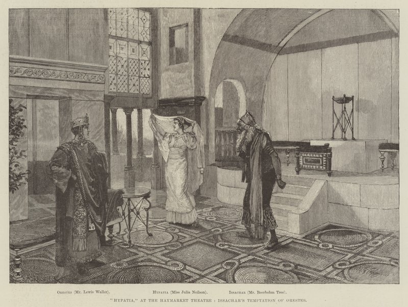 Hypatie, au théâtre Haymarket, La tentation d