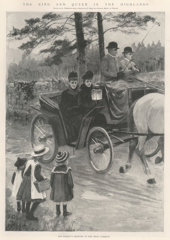 Le roi et la reine dans les Highlands - Amedee Forestier