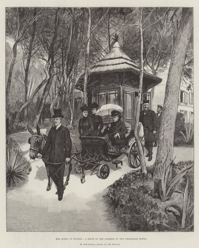 La reine à Hyères, une promenade dans les jardins de l