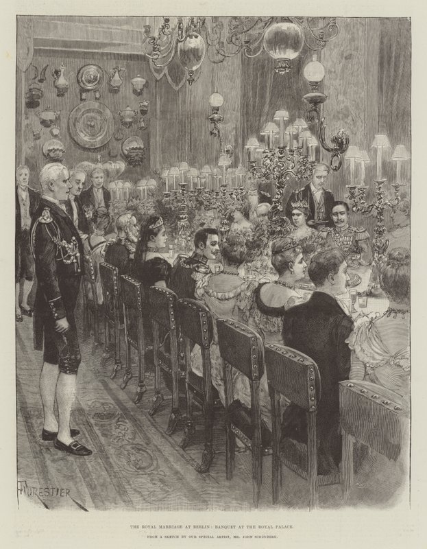 Le Mariage Royal à Berlin, Banquet au Palais Royal - Amedee Forestier