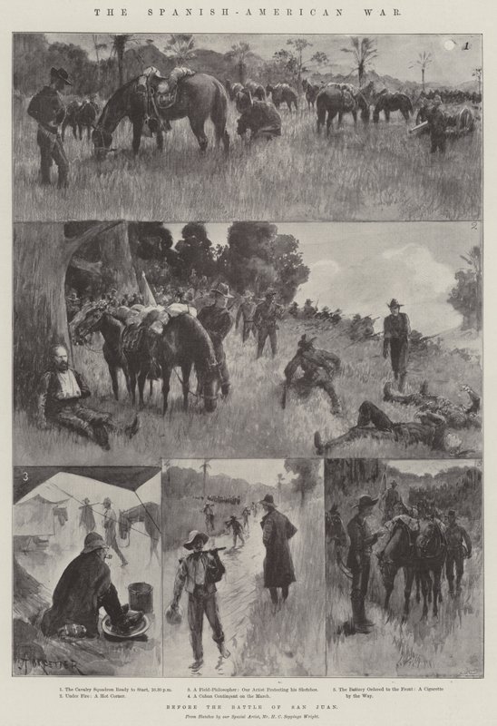 La guerre hispano-américaine, avant la bataille de San Juan - Amedee Forestier