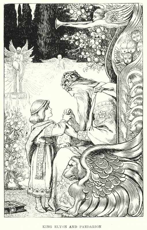 Roi Elyon et Paedarion (gravure) - Amelia M. (attr.to) Bowerley or Bauerle