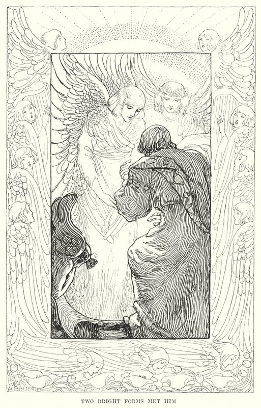 Deux formes lumineuses le rencontrèrent - Amelia M. (attr.to) Bowerley or Bauerle