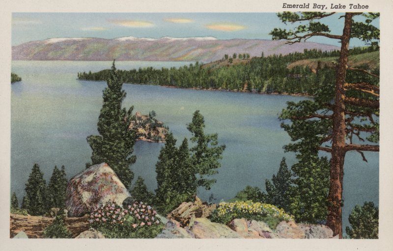 Californie : Emerald Bay, Lac Tahoe - American Photographer (after)