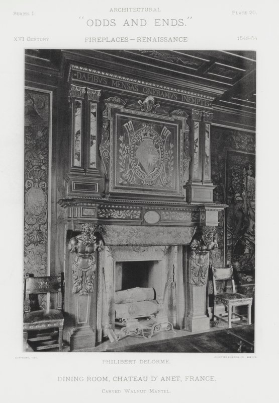 Cheminée : Salle à manger, Château d