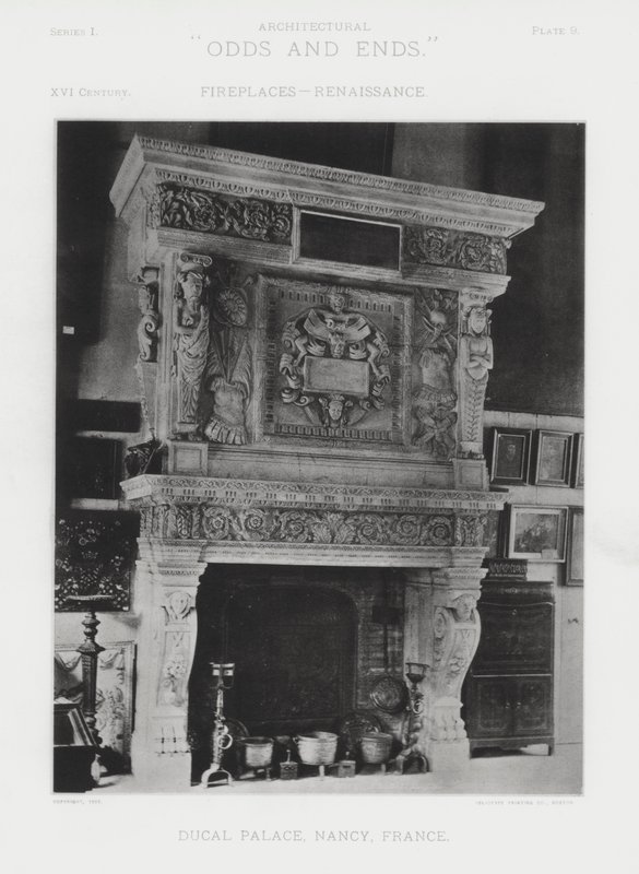 Cheminée : Palais Ducal, Nancy, France - American Photographer (after)