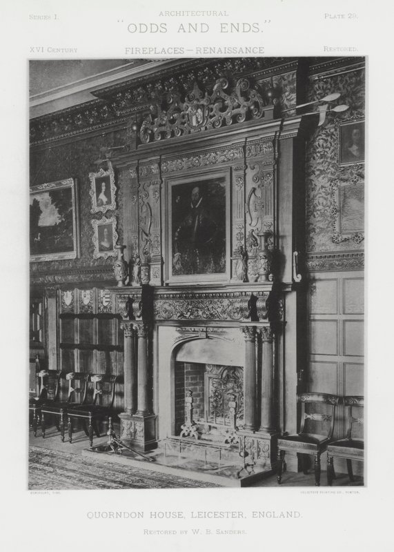 Cheminée : Quorndon House, Leicester, Angleterre - American Photographer (after)