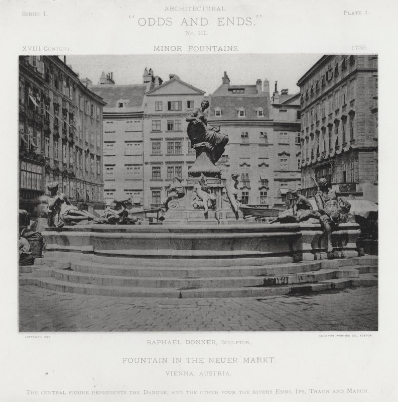 Fontaine sur le Neuer Markt, Vienne, Autriche - American Photographer (after)