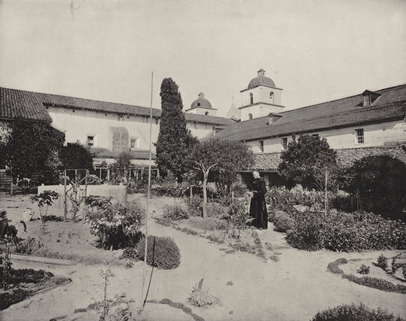 Mission de Santa Barbara, Californie - American Photographer (after)