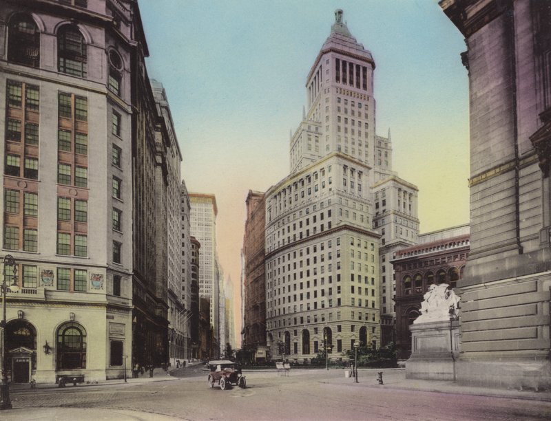 New York : Washington Building, No 1 Broadway ; Standard Oil Building ; Custom House - American Photographer (after)