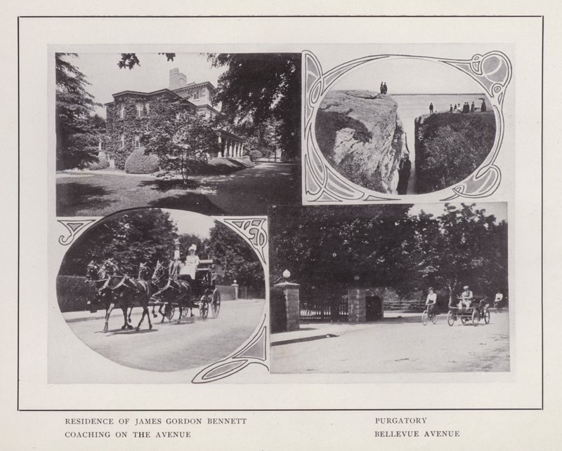 Newport, Rhode Island : Résidence de James Gordon Bennett; Purgatoire; Coaching sur l